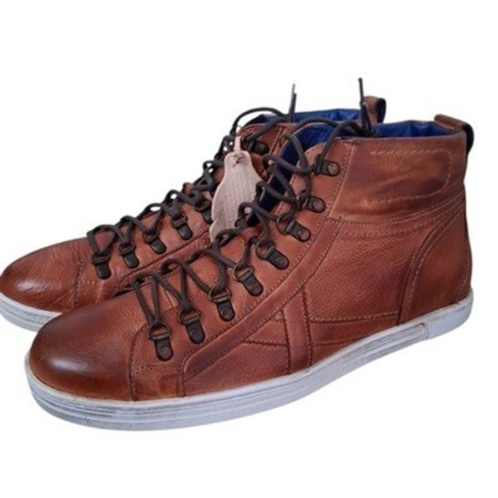 Bed Stu Brentwood Mens size 12 Leather Lace Up Grunge Skater Lifestyle Sneakers‎
